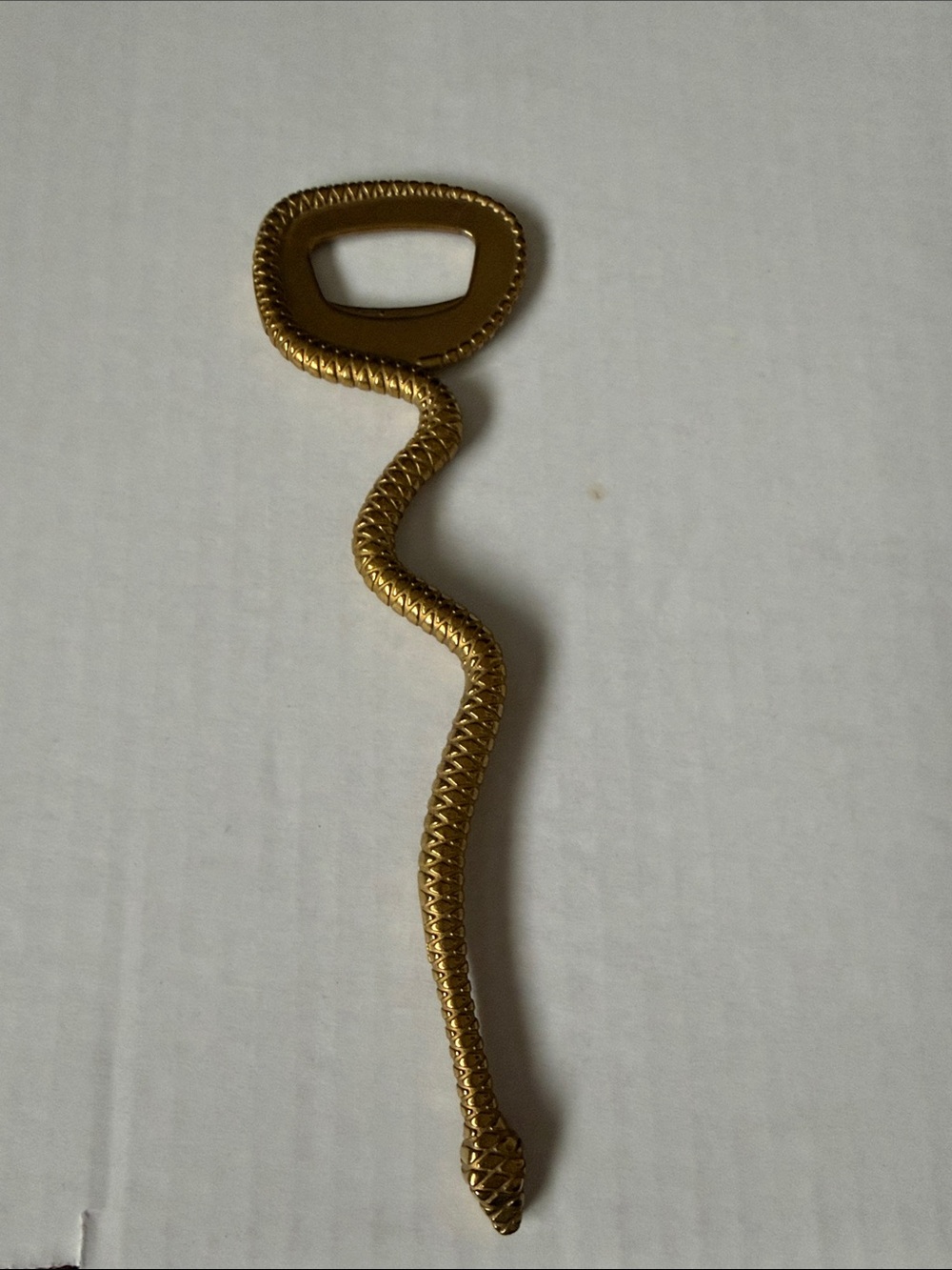 Vintage Gold-Tone Snake Bottle Opener